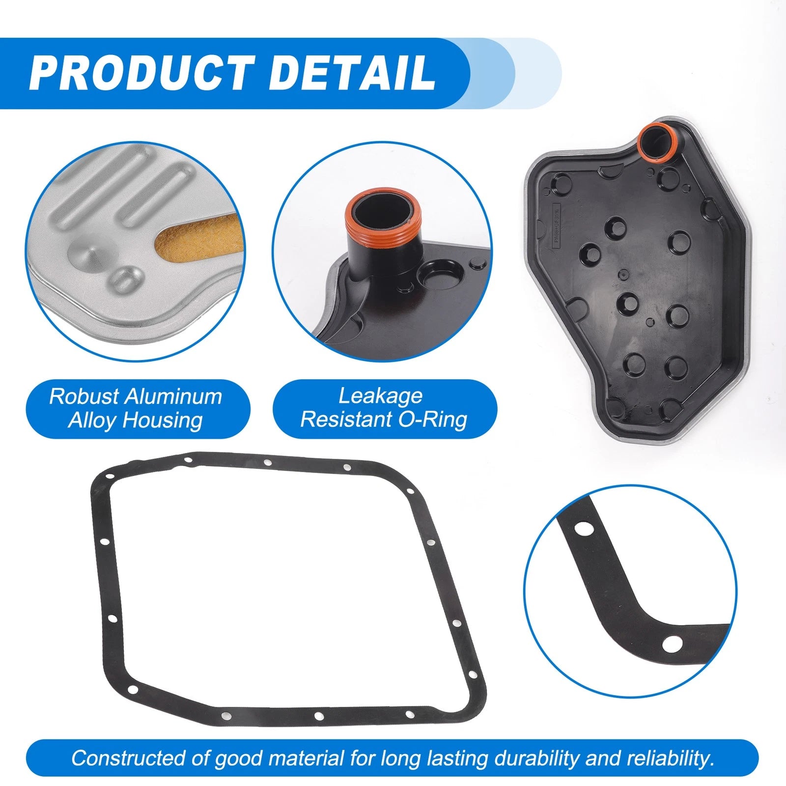AOD-E/4R70W Transmission Filter Oil Pan Gasket Kit for Ford (No.F2VY7A098A)