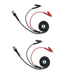 2X Crocodile Clip Probing Cables with Coaxial BNC Connectors