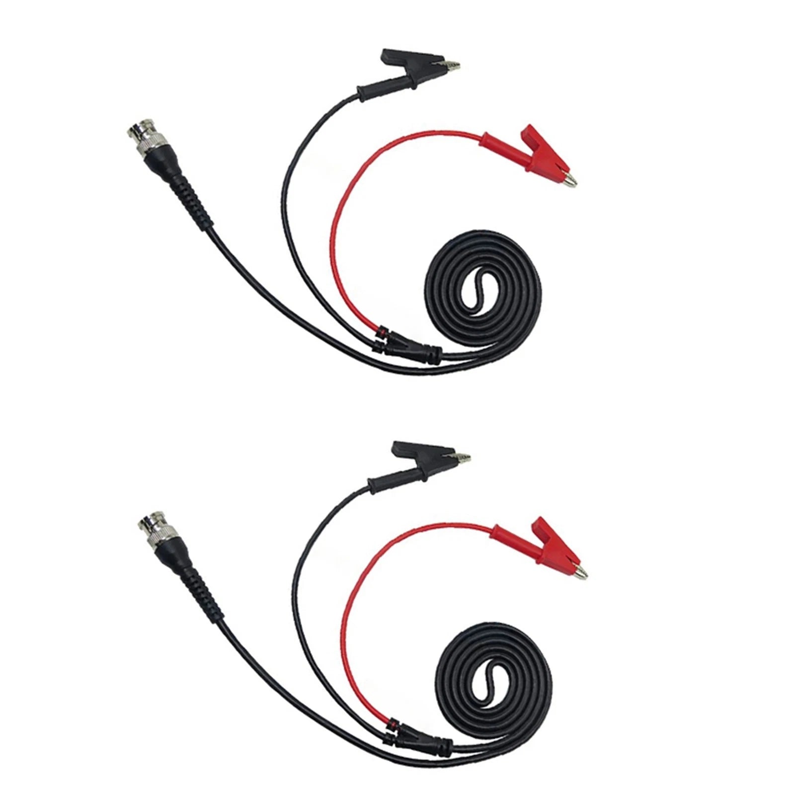 2X Crocodile Clip Probing Cables with Coaxial BNC Connectors