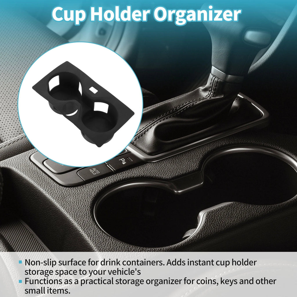 Center Console Cup Holder Organizer for BMW X5 G05 (2019–2023) Silicone Black
