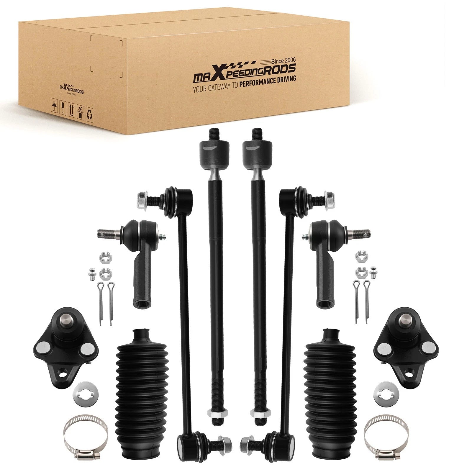 10x Front Sway Bar Tie Rod Ball Joint for Toyota Corolla/Matrix (2009–2018)