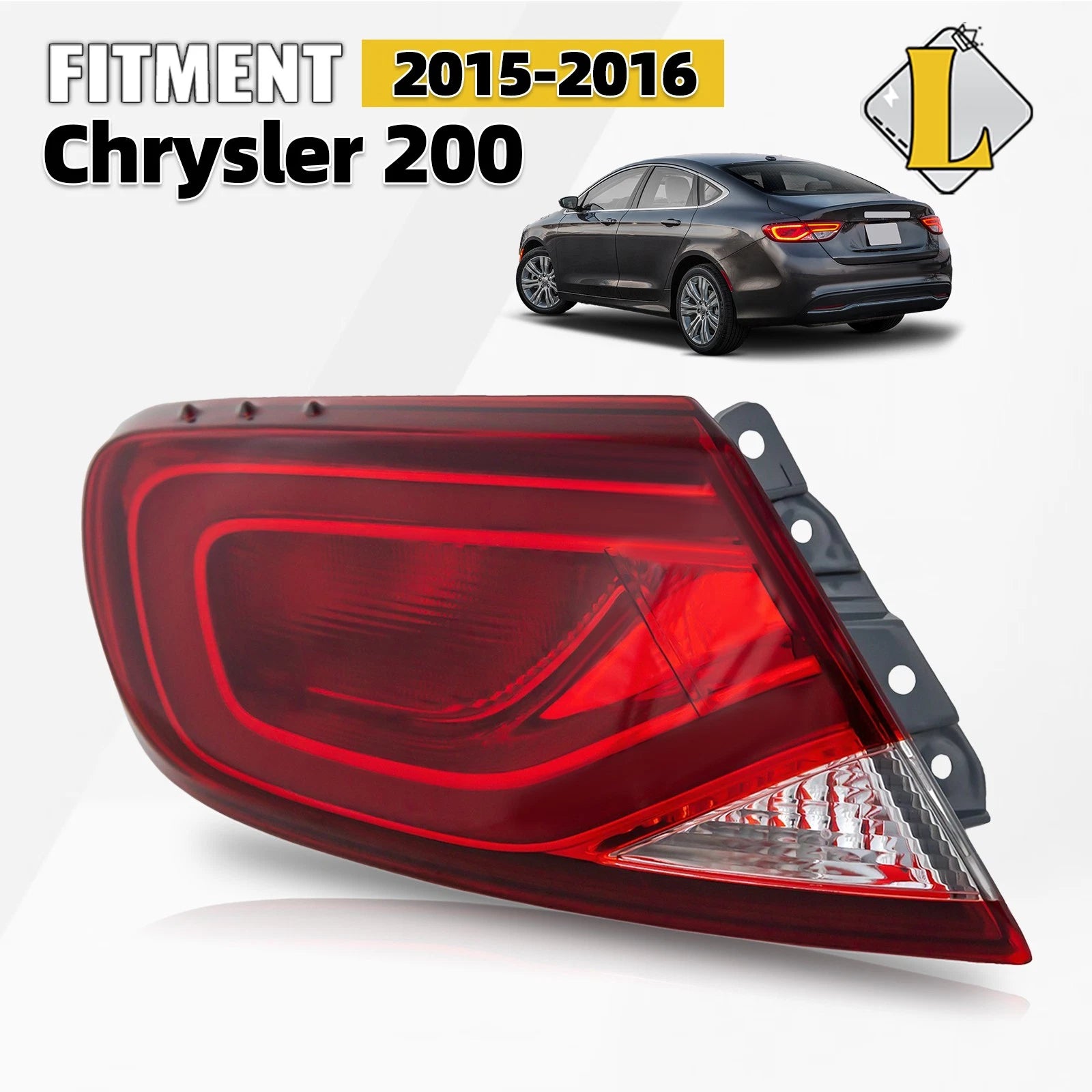 Tail Light Assembly for Chrysler 200 (2015–2016) Driver Left Side 68110361AA