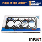 Cylinder Head Gasket for Kubota 4D75/V1200 B2150 B9200 (Graphite)