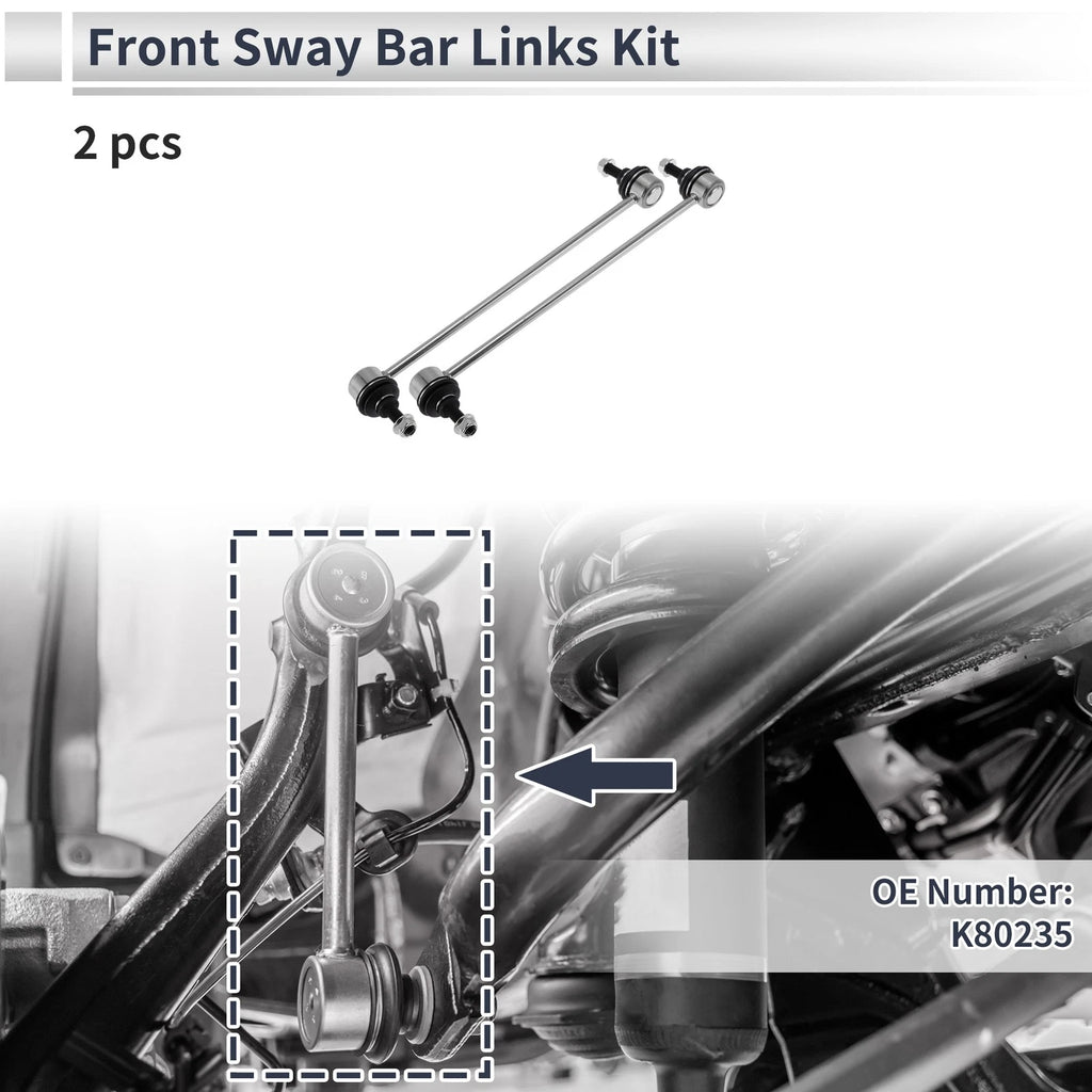 2X Front Stabilizer Bar Links No Bushing for BMW 740i (1995–2001) No.K80235