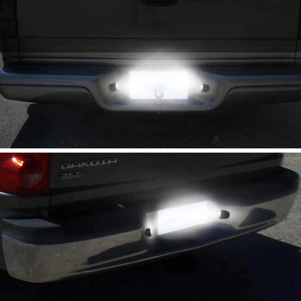 Bright Super White LED License Plate Lights for Dodge Dakota (1997–2011)
