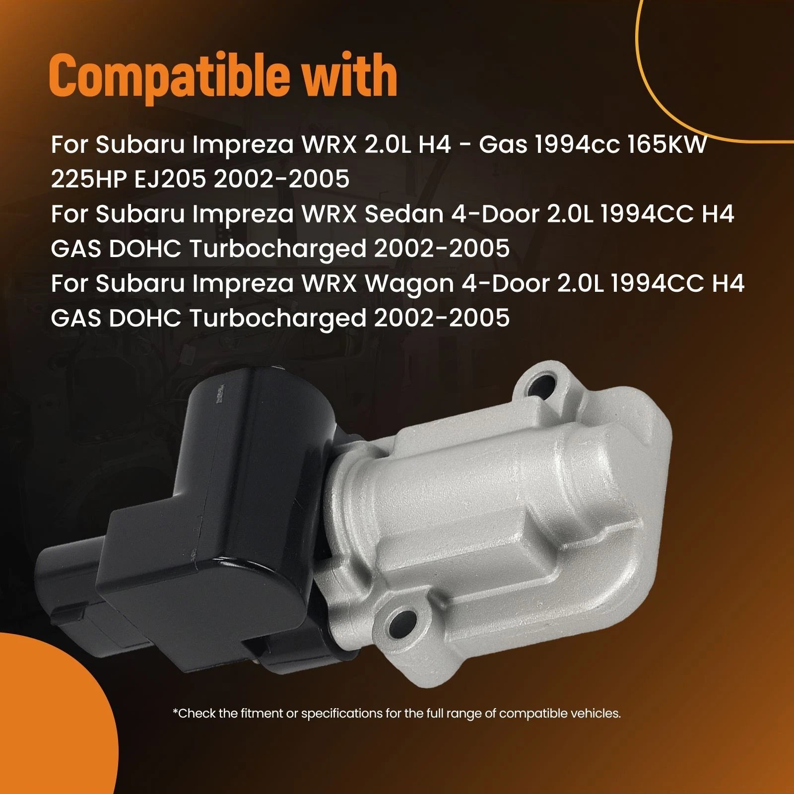 Idle Air Control Valve for Subaru Impreza WRX (2002–2005)