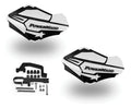 PowerMadd Sentinel Handguards Kit for Snowmobile (Black/White)