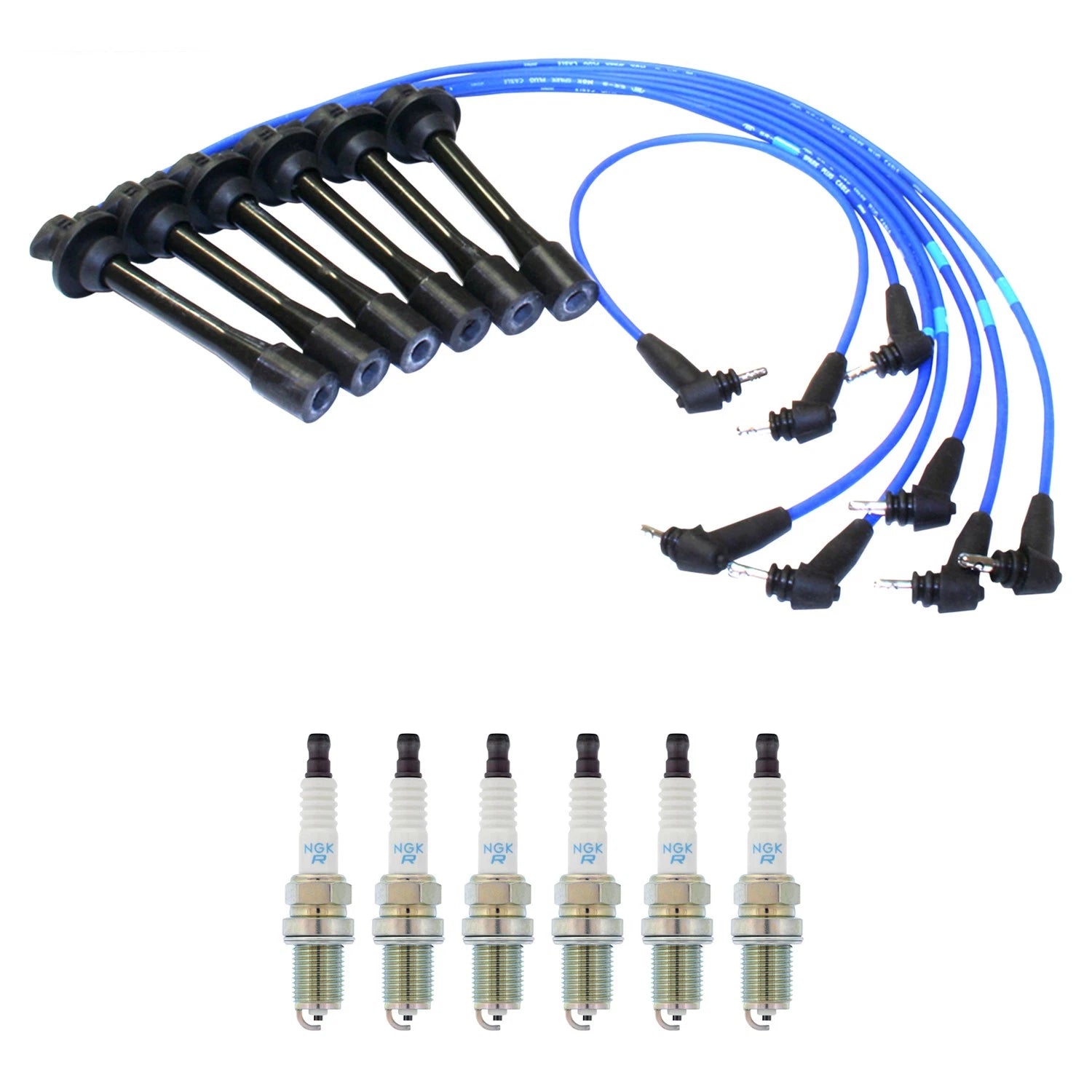 NGK 5mm Wire Set 6 Nickel Spark Plug Kit for Toyota Camry Lexus ES300 (1997–2001)