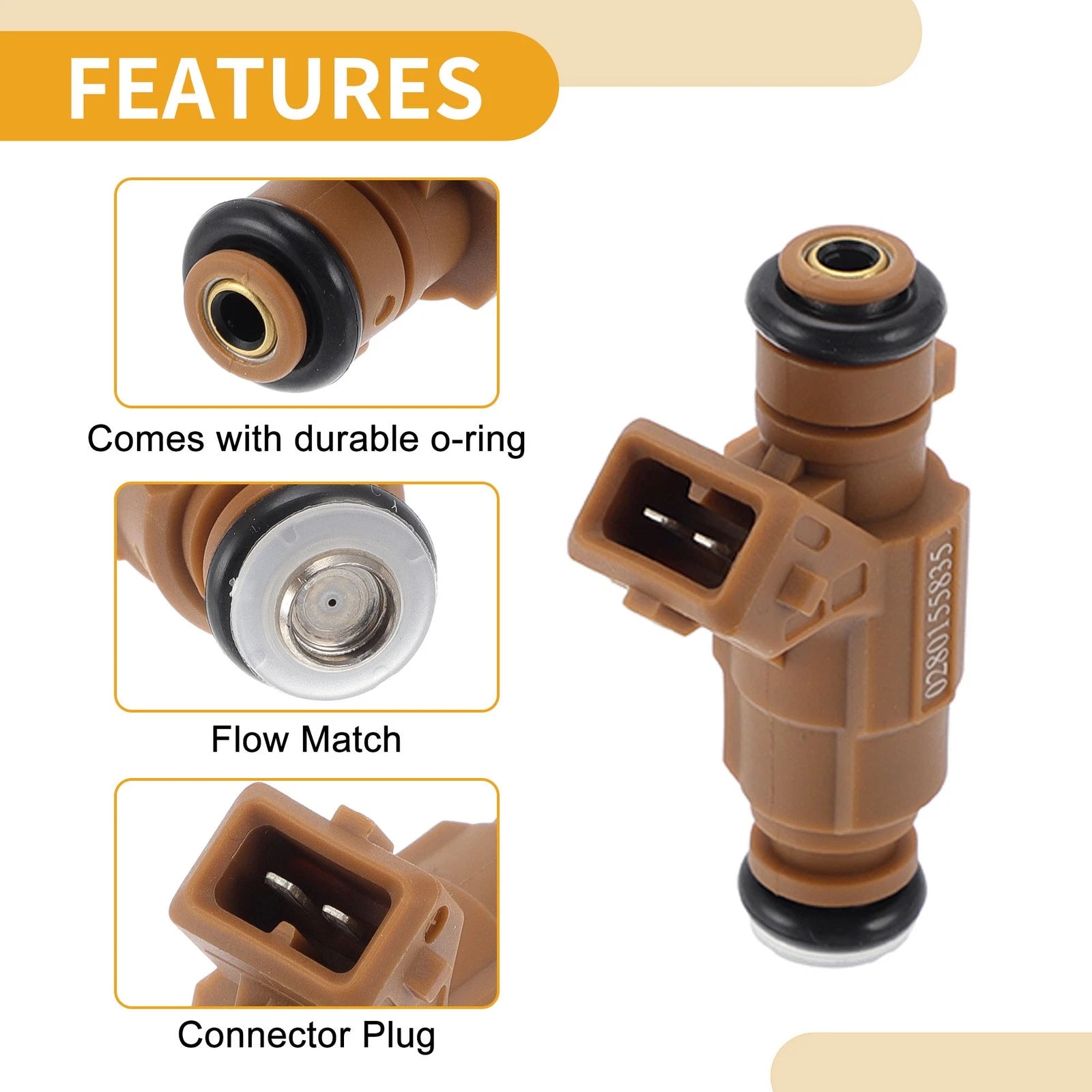 1 Pc Fuel Injector No. 0280155835/0409060315 for Volkswagen Kombi (1997–2005)