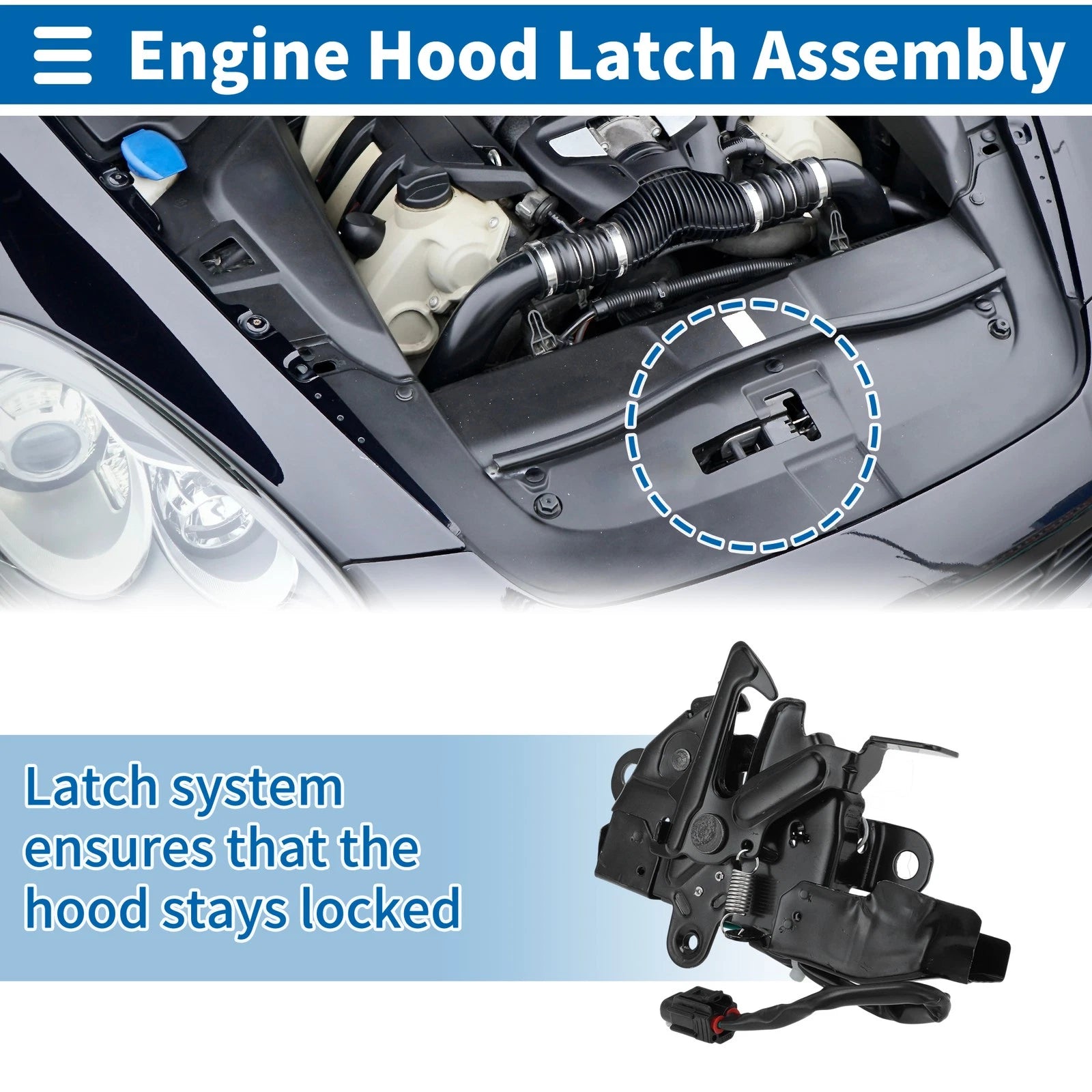 Hood Latch Assembly for Toyota Highlander (2010–2013) No. 535100E071