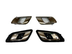4pc Front & Rear Door Handles, Black Chrome for Ford Ranger PX (2011–2022)