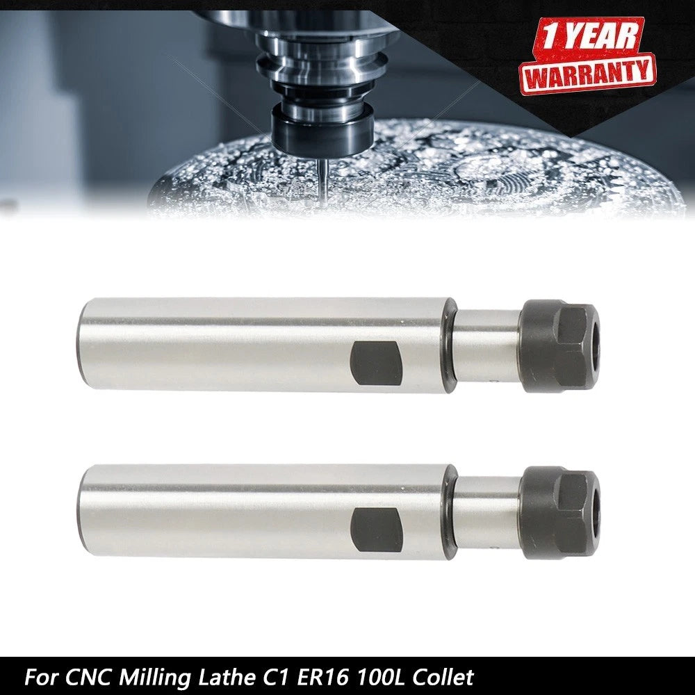 2X Collet Chuck for CNC Milling Lathe (1" Straight Shank)