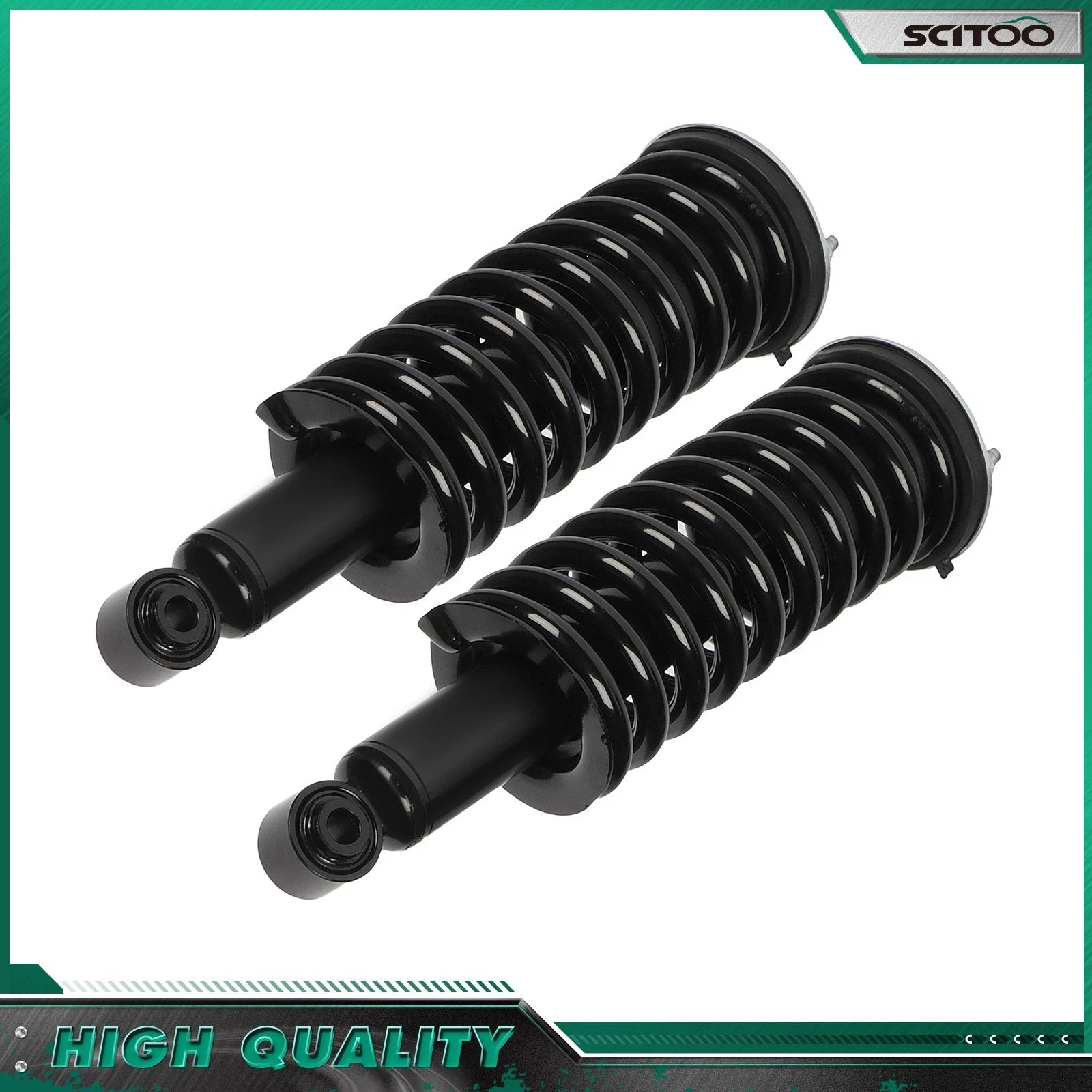 Set of 2 Front Complete Strut Shock Coil Spring for Nissan Frontier (2005–2015) 4WD