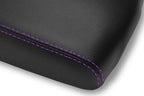 Leather Console Lid Armrest Cover for Infiniti FX35 (2009–2012) Purple Stitch