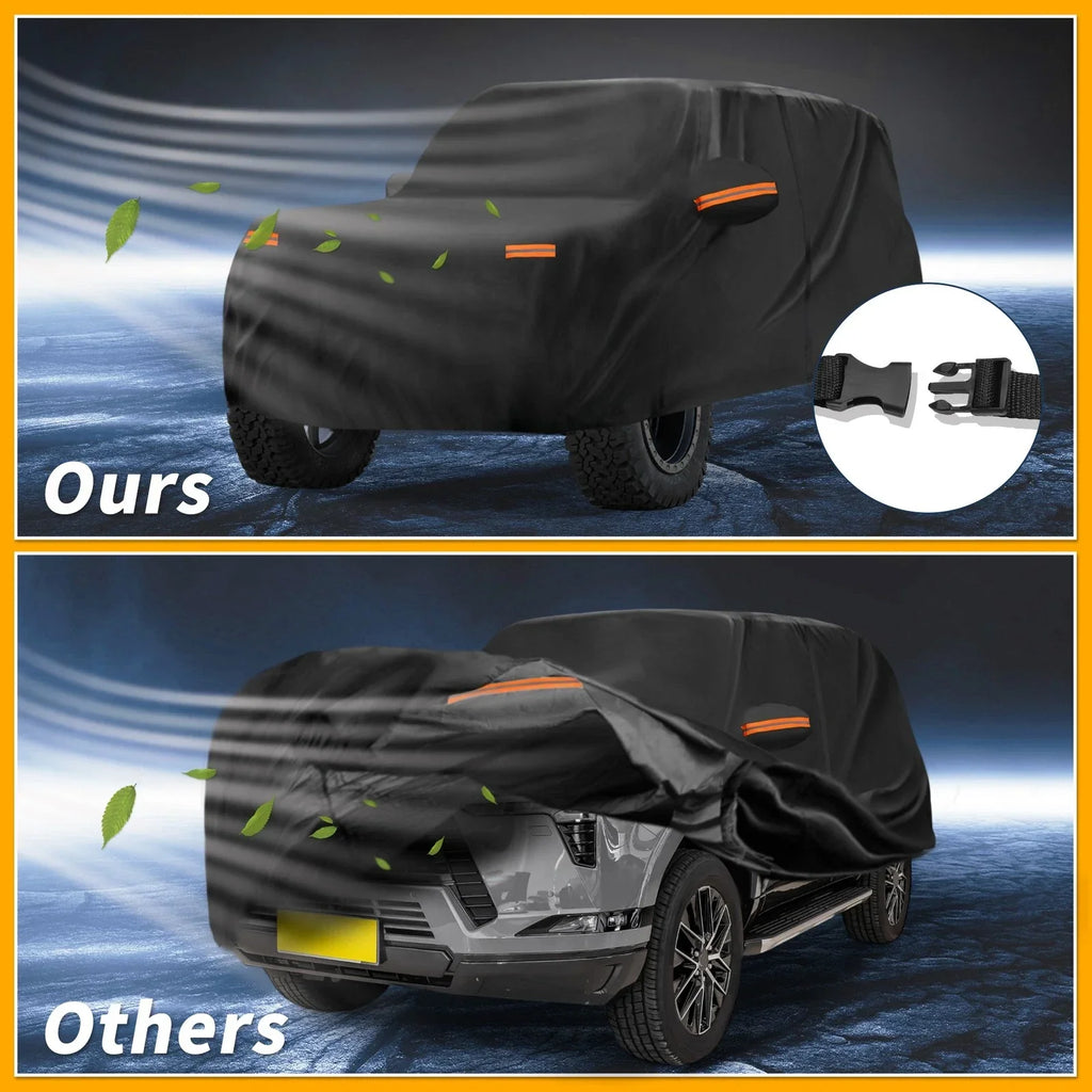 Waterproof All Weather Car Cover for Lexus GX (2010-2023) - Black 190T-PU