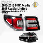 LED Tail Light Pair for GMC Acadia (2013–2016) - Left Driver Side Outer & Inner
