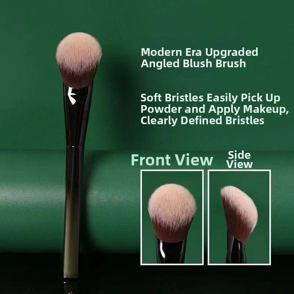 Synthetic Fiber Blush Brush for Gentle Makeup Application