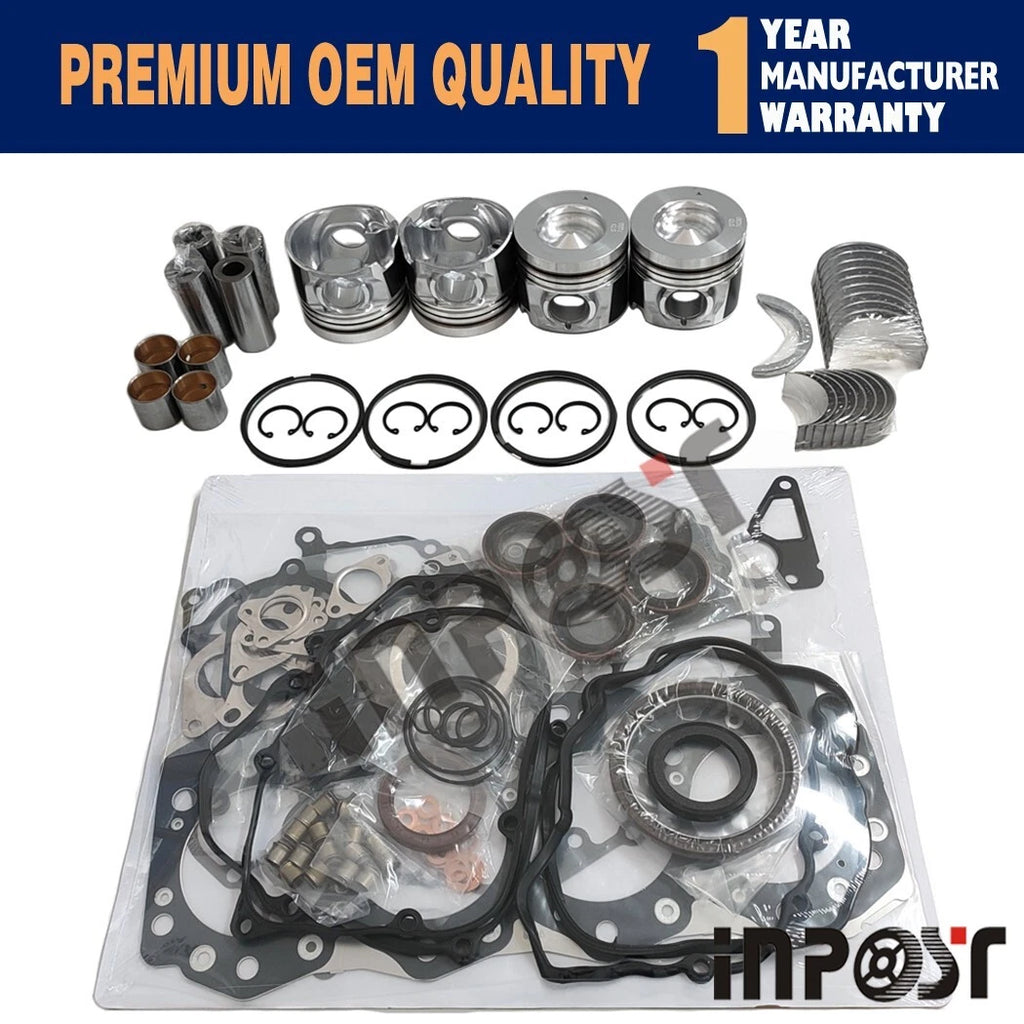 Overhaul Rebuild Kit for Isuzu 4JJ1 4JJ1T NPR NQR NHR NKR ELF (2000–2023)