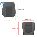 Seat Cover Set for Ford F250 F350 F450 F550 (2011–2016) Cloth Gray