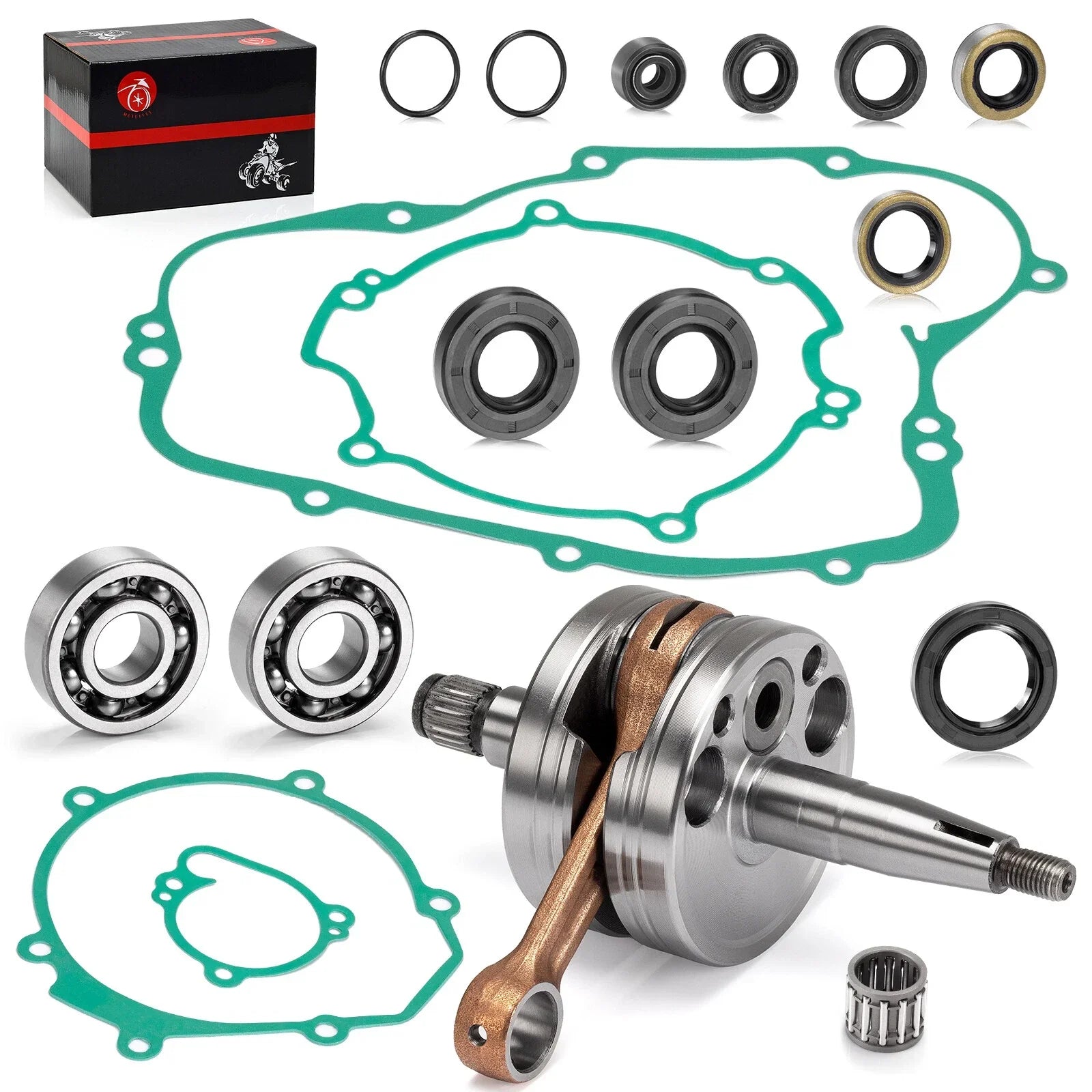 ENGINE REBUILD KIT CRANKSHAFT GASKETS OIL SEAL KX80 KX85 KX100