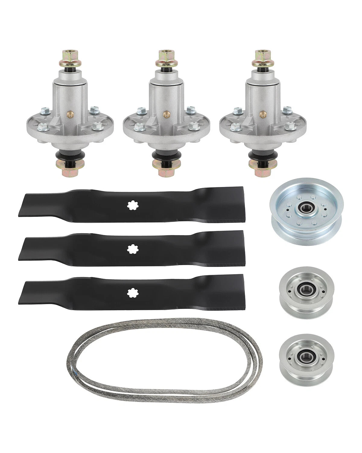 Mower Deck Rebuild Kit for John Deere D140 (2013–2016) Blades Pulleys