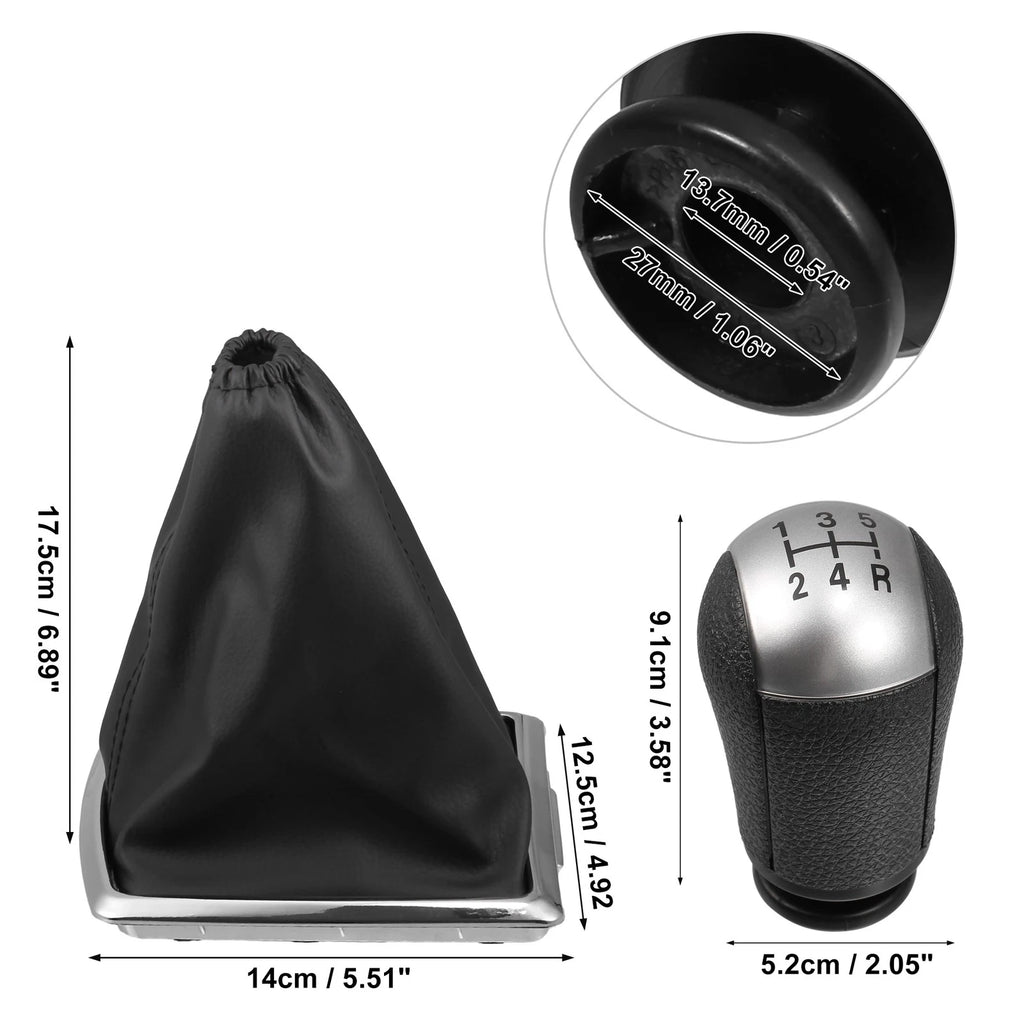 5 Speed Manual Gear Shift Knob with Dust Cover for Ford Focus 