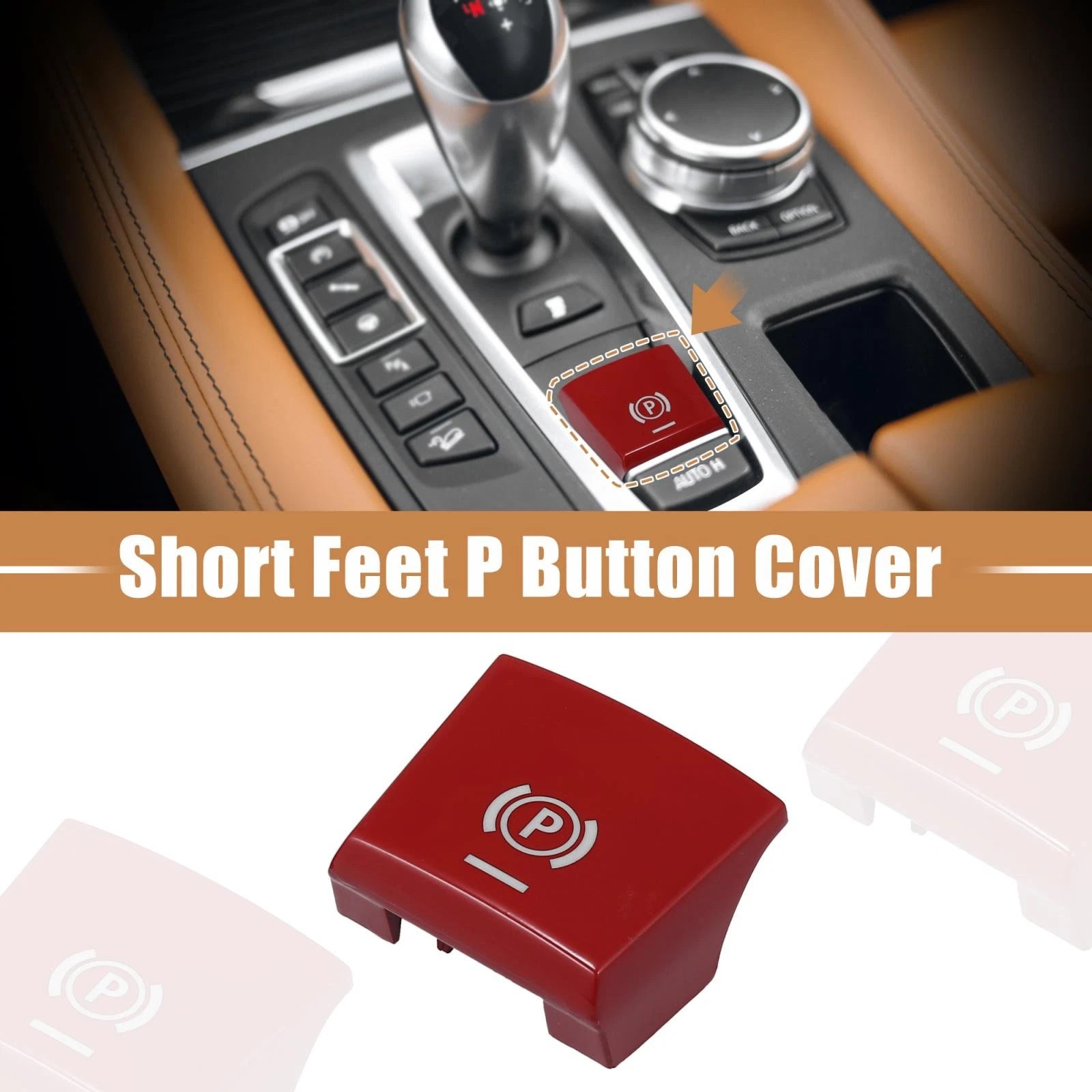 P Button Cover for BMW 7 Series F01 F02 (2009–2014) 61319159997 Red