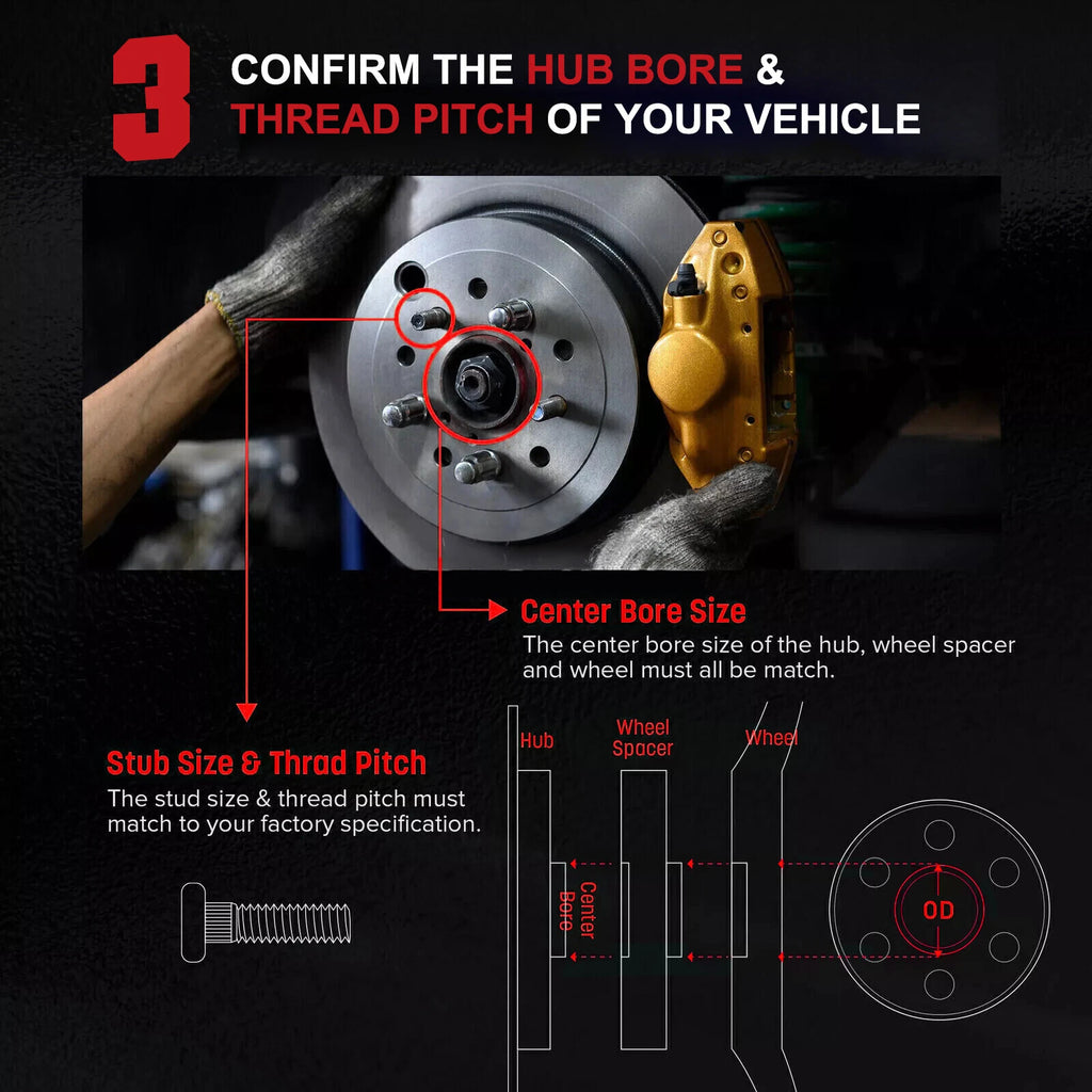 2PCS 1" Hubcentric 5x120 Wheel Spacers for GMC Terrain (2010-2017)