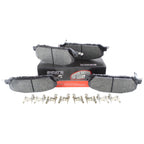 Set of 4 Akebono Severe Duty Front Disc Brake Pads for Ford Police Interceptor Utility (2013–2019)
