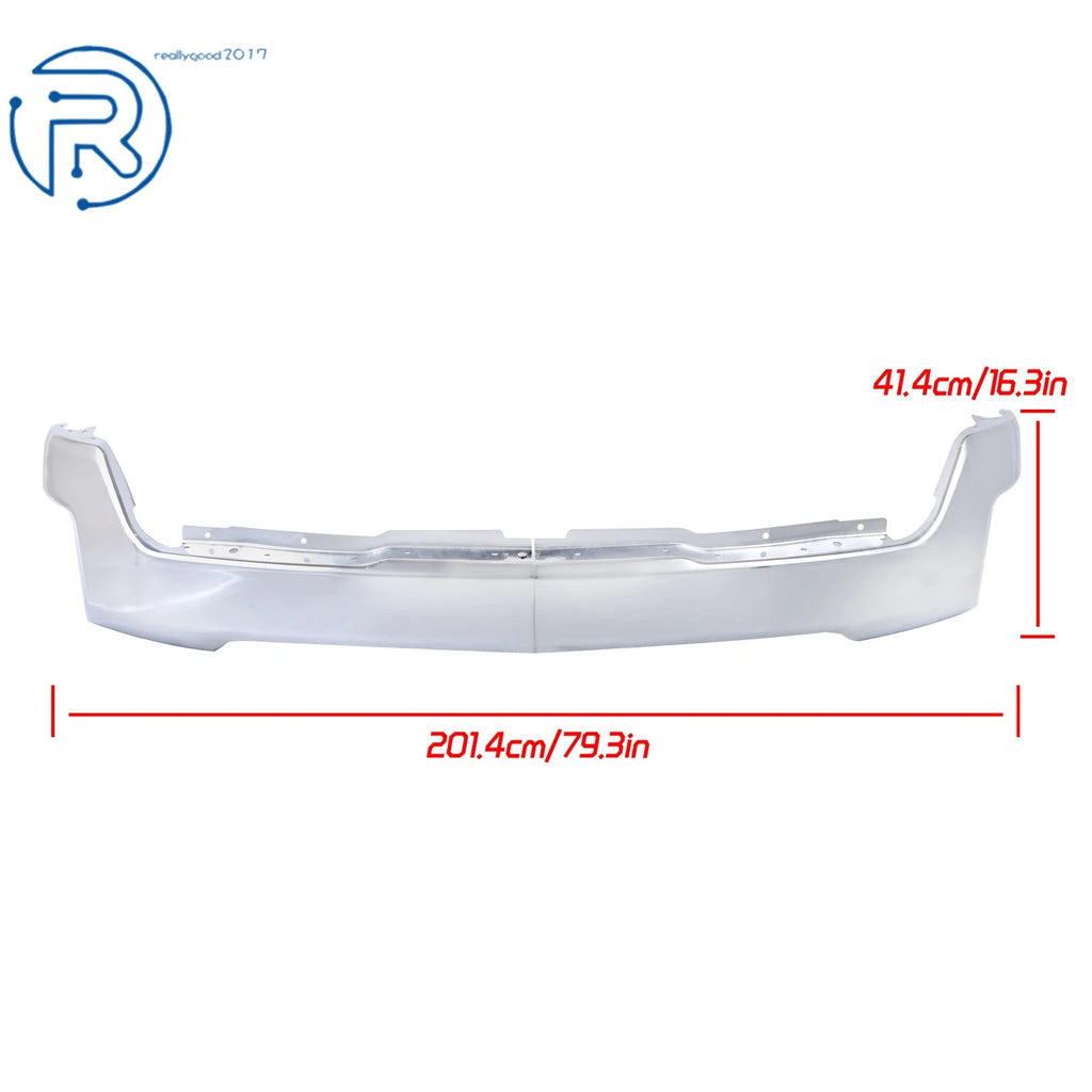 Chrome Split Front Bumper for Chevy Silverado 1500 (2019-2022)