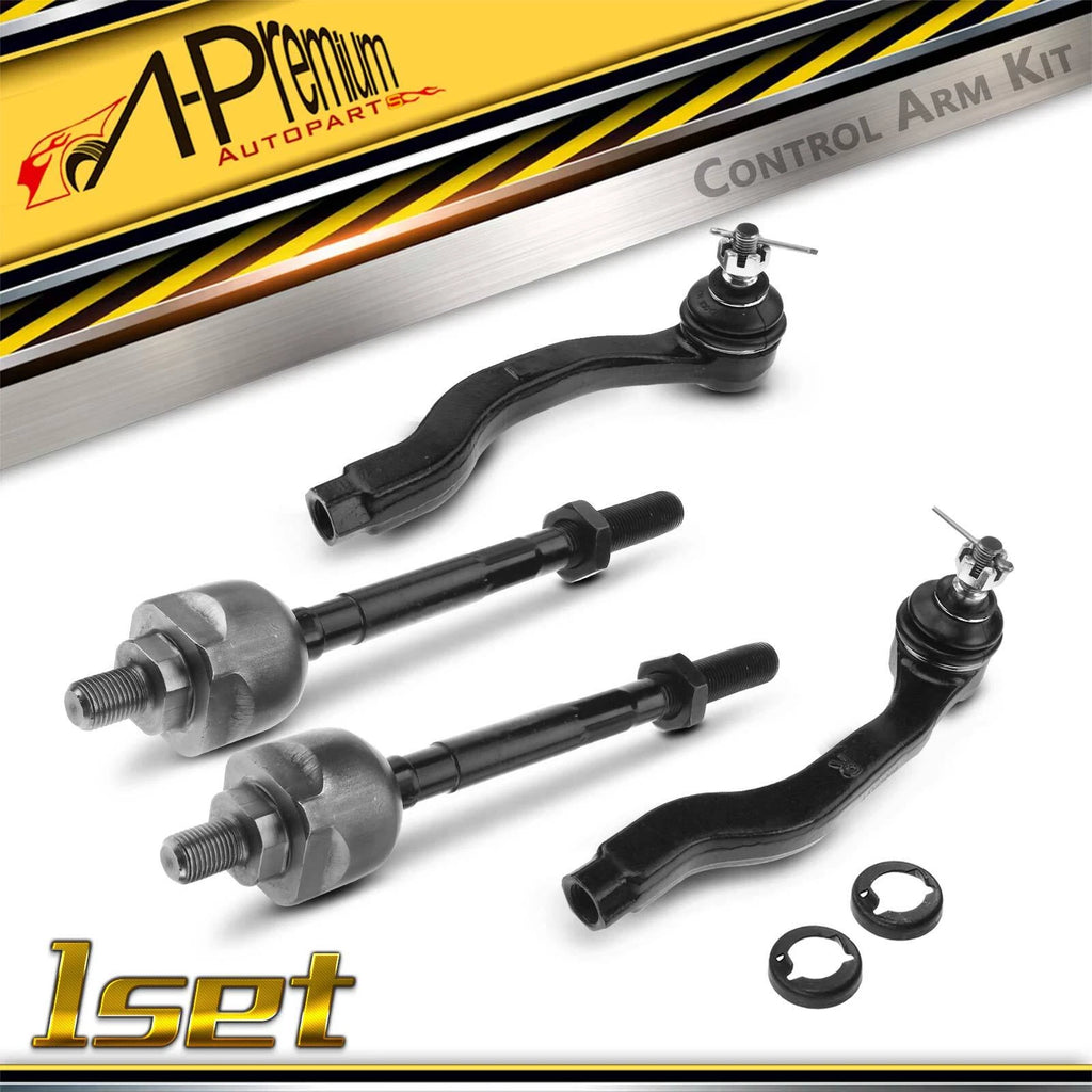 Set of 4 Outer & Inner Tie Rod Ends for Honda CR-V (1997–2001)