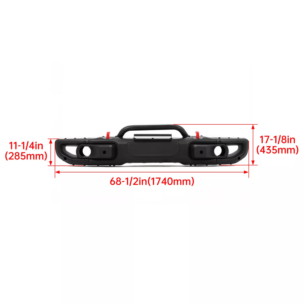 Steel Front Bumper Kit for Wrangler JL Rubicon / Gladiator (2018–2024)