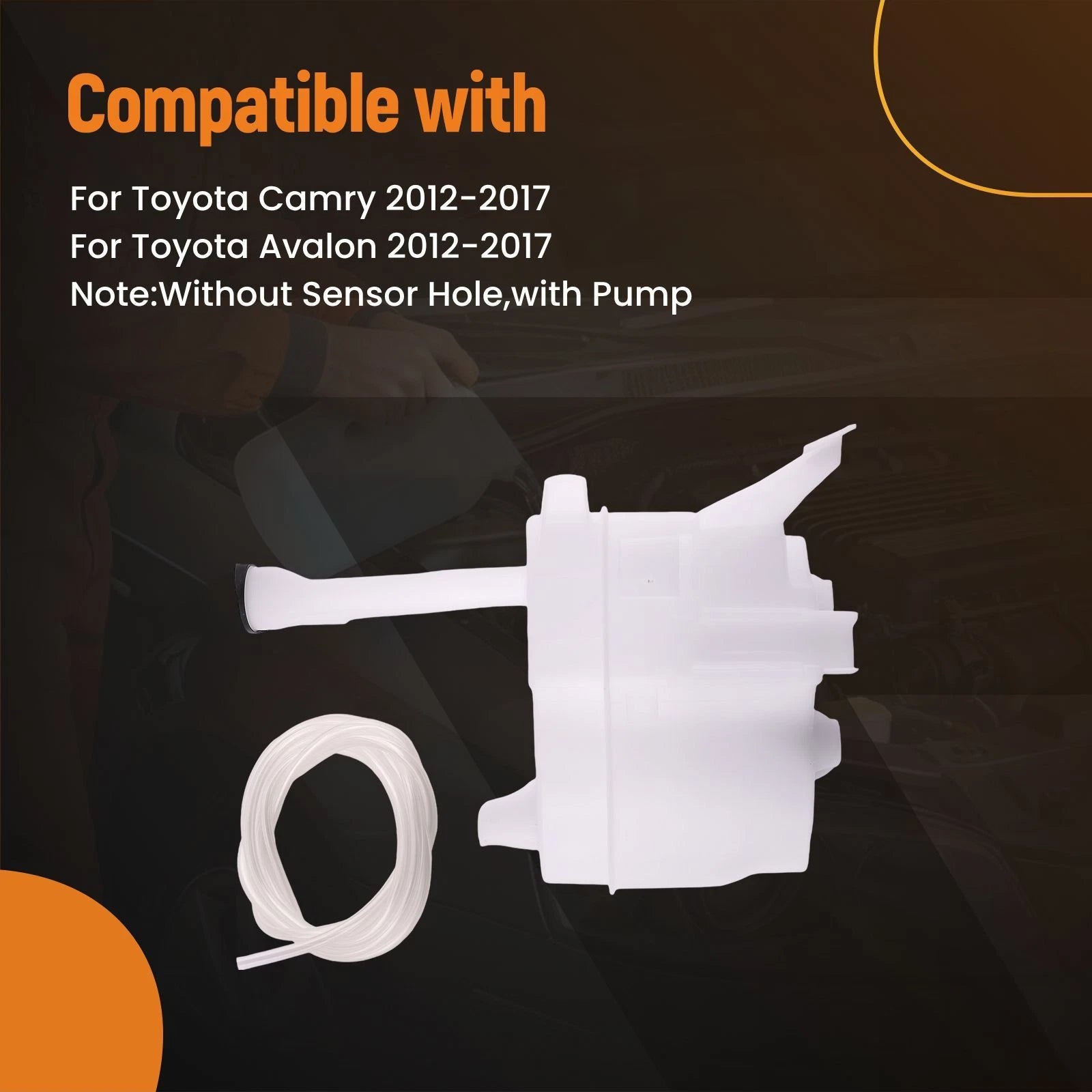 Windshield Washer Fluid Reservoir Tank for Toyota Avalon (2012–2017)