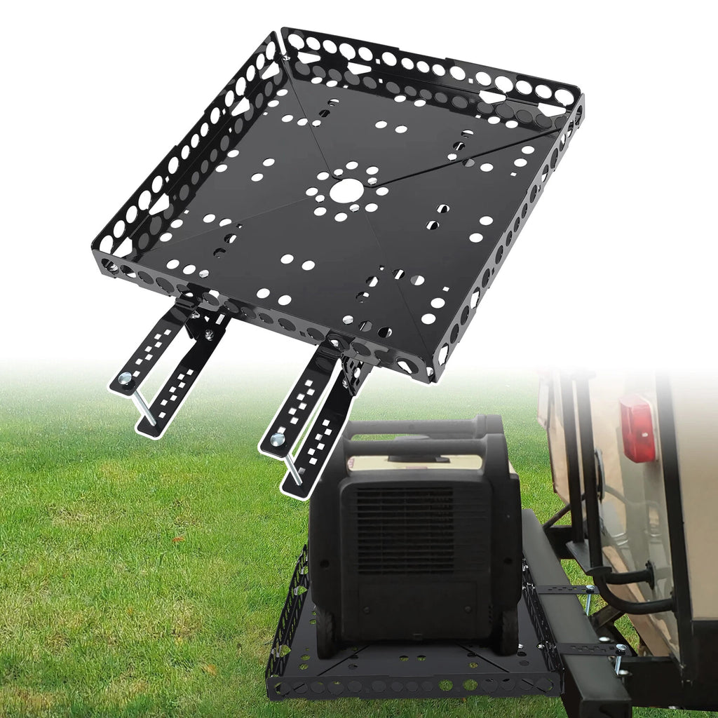 Cargo Luggage Carrier Tray Kit for RV Bumper (Powder Coated)