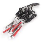 8pcs LED Under Glow Strip Lights for Motorcycle ATV (Multi Color)