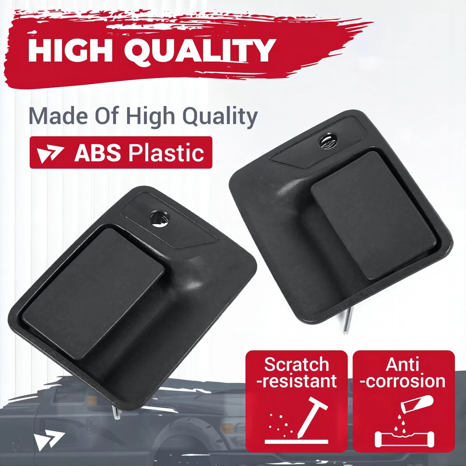 Door Handle Set for Ford F-250 Super Duty (1999–2016) - Textured Black