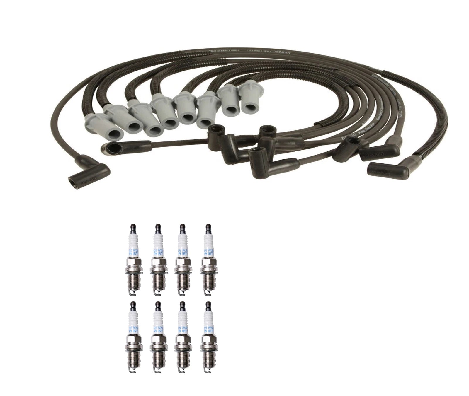 Denso Wire Set & Platinum TT Spark Plugs Kit for Dodge 5.2 5.9 V8 (1997–2003)