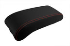 Leather Console Lid Armrest Cover for Chrysler Sebring (2001–2006) Red Stitch