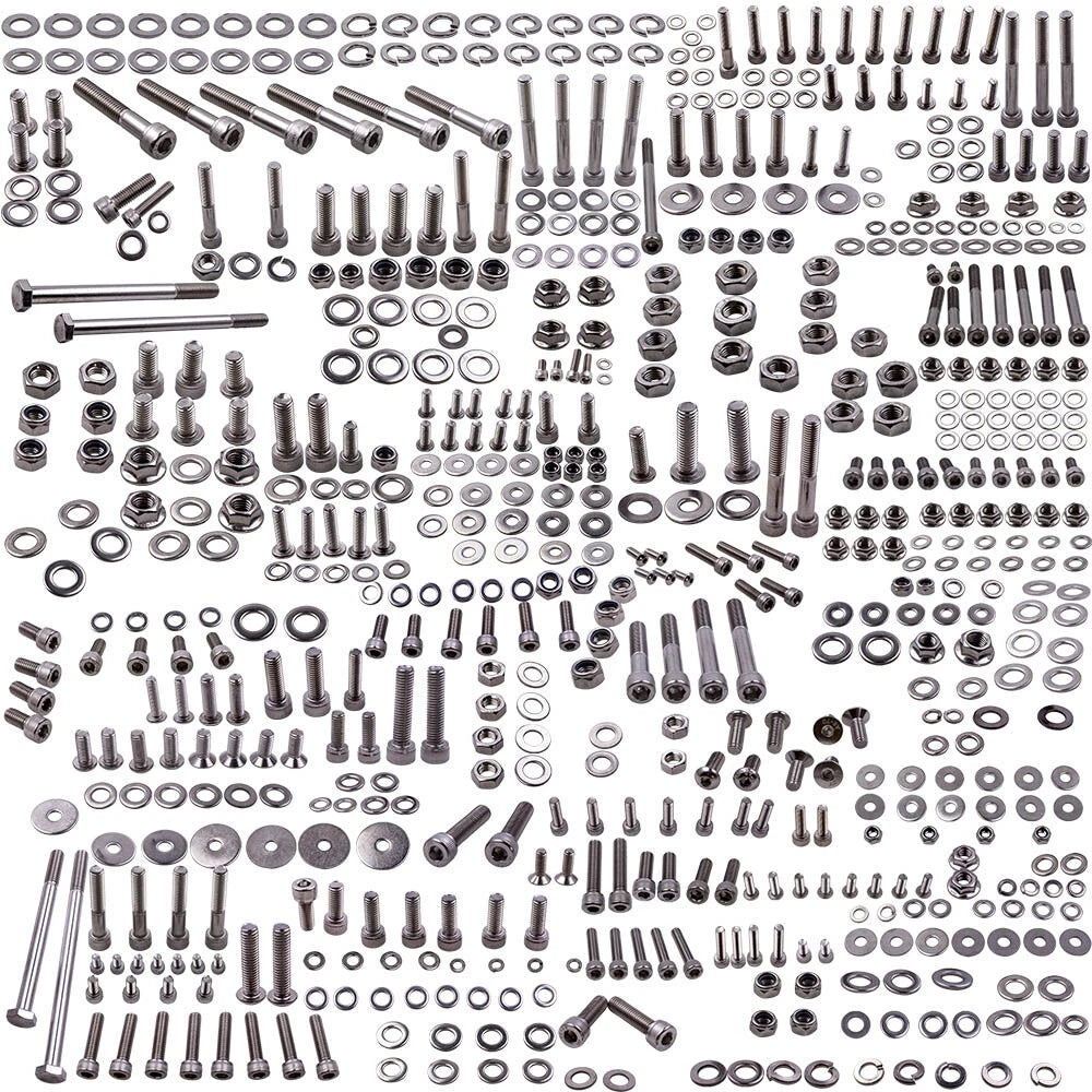 659pcs Stainless Steel Bolt Screw Nut Set for Yamaha YFZ350 (1987–2006)