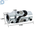 Chrome Steering U Joint Coupler for Universal Applications (3/4" DD)