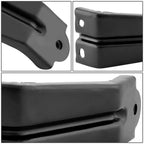 2X Reclinable Racing Seats with Red Stitching for Universal Fit