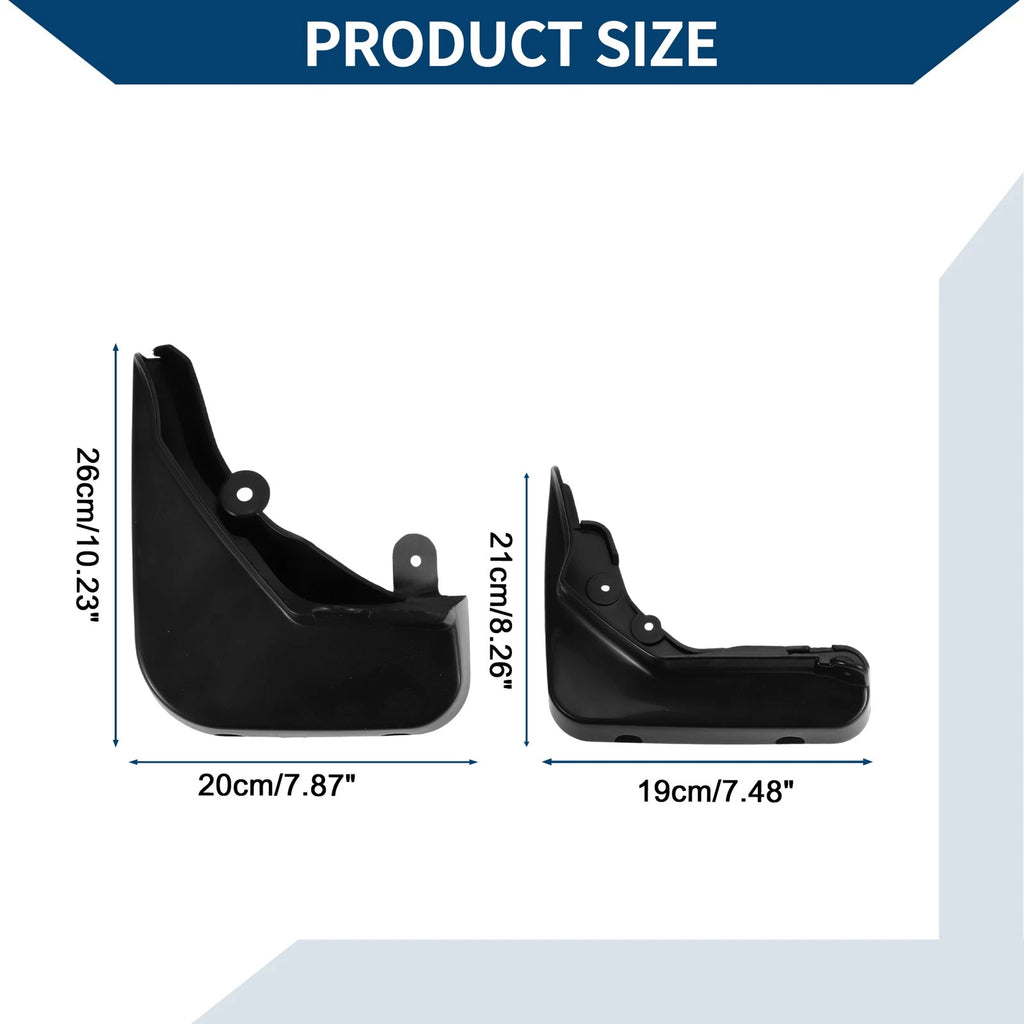 Set of 4 Mud Flaps Splash Guards for Mercedes-Benz E Class (2008–2013)