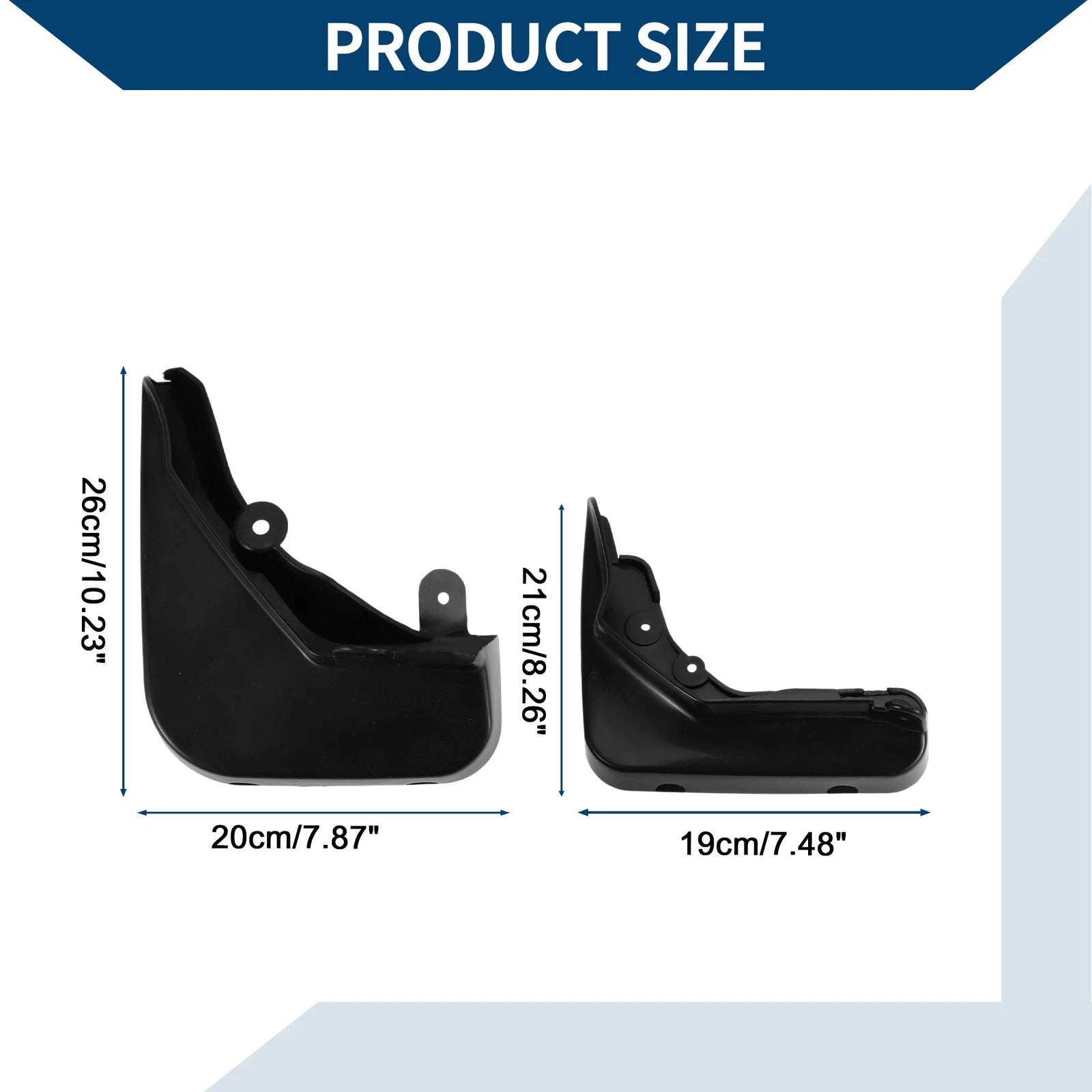 Set of 4 Mud Flaps Splash Guards for Mercedes-Benz E Class (2008–2013)