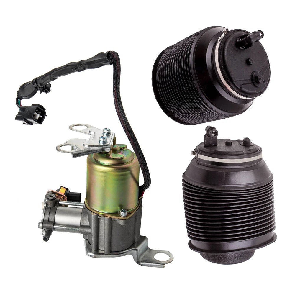 3PC Air Suspension Spring Bag Compressor Kit for Lexus GX470, Toyota 4Runner (2003–2009)