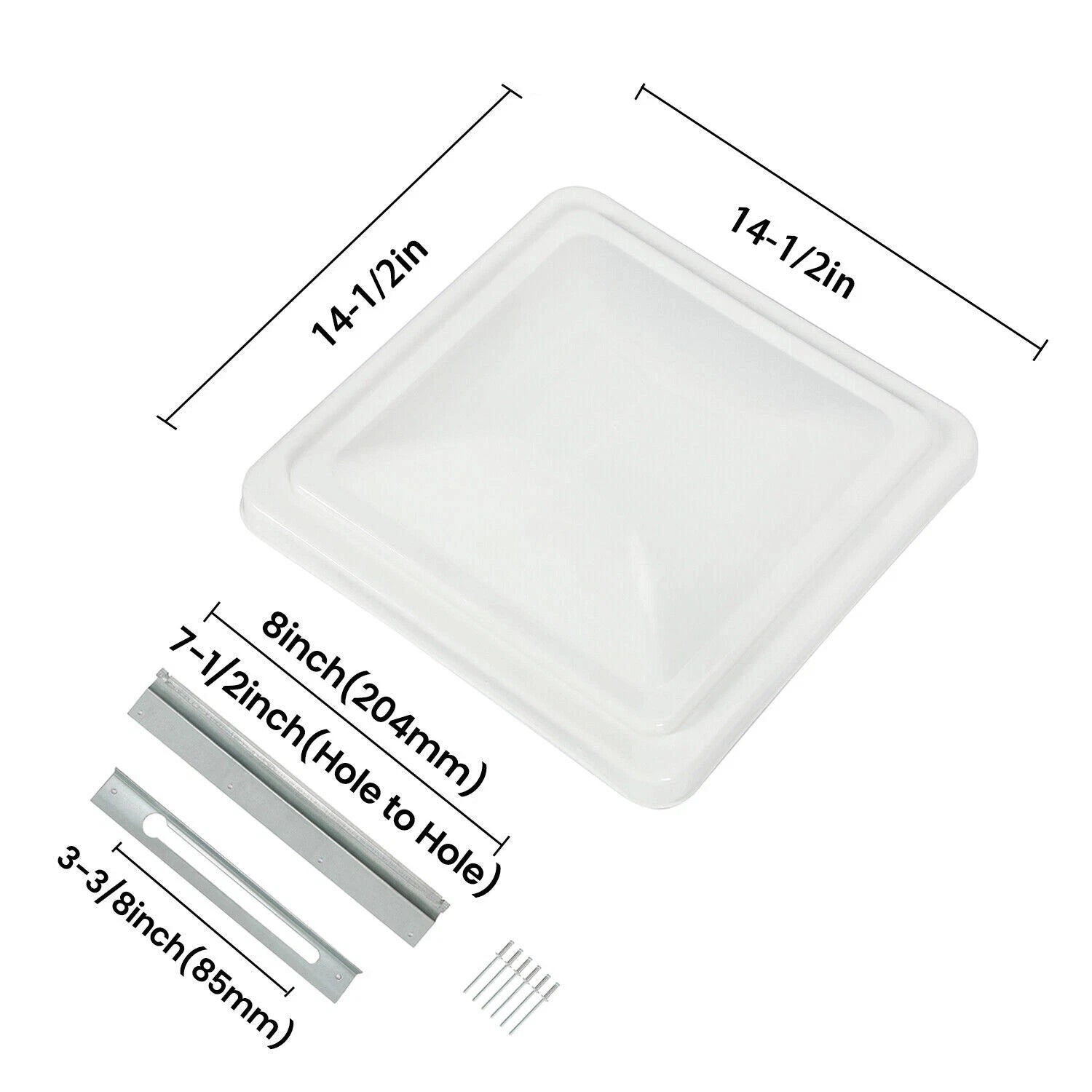 2 Pack Roof Vent Cover for RV Camper (14" x 14")