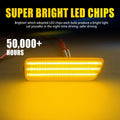 4X Front LED Side Marker Light for Volkswagen MKIV Golf/Jetta (1999–2005)