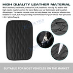 1PC Black Armrest Cover for Seat Box Cushion Pad Case Accessories (-)