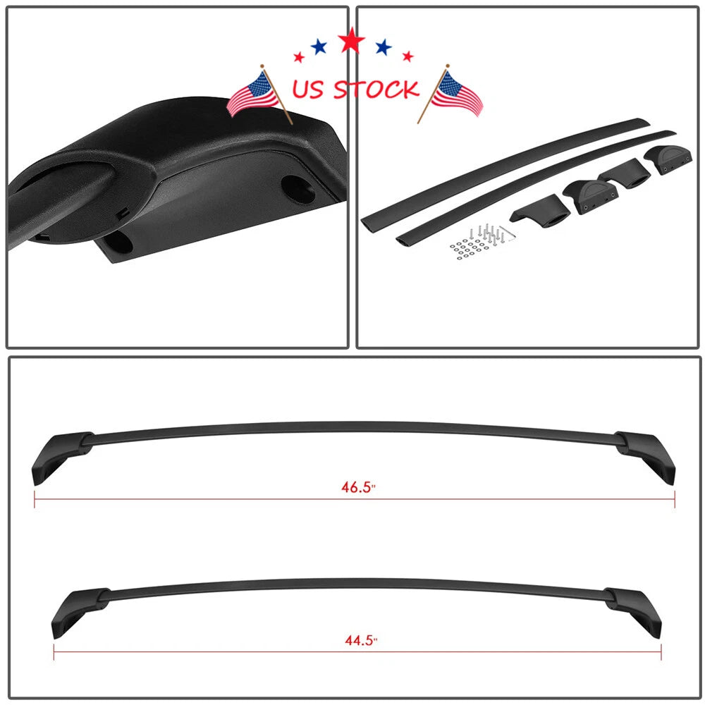Set of 2 Aluminum Roof Rack Cross Bars for Honda Pilot (2016–2018)
