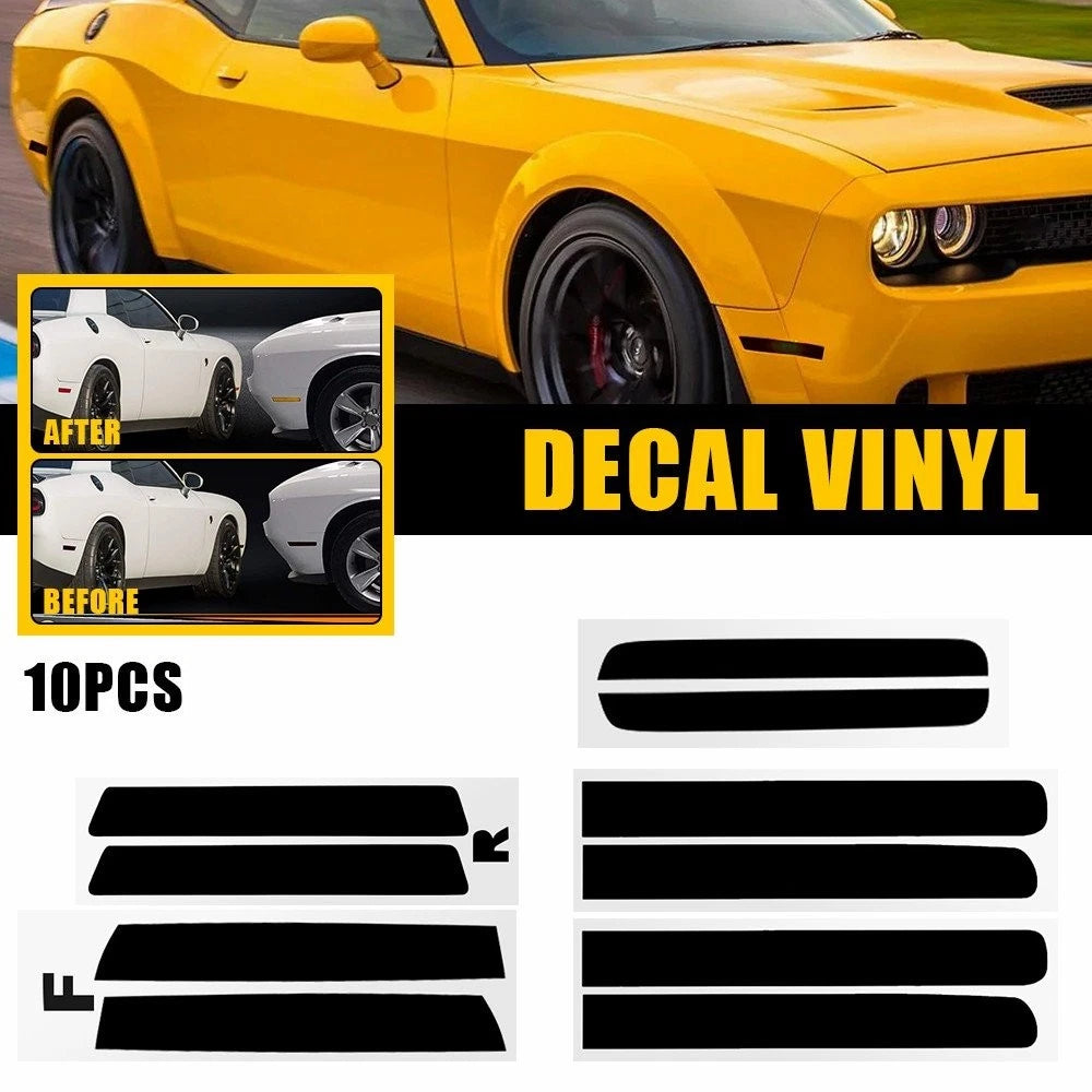 Tail Light Rear Reflector Vinyl Smoke Overlay for Challenger (2015–2023)