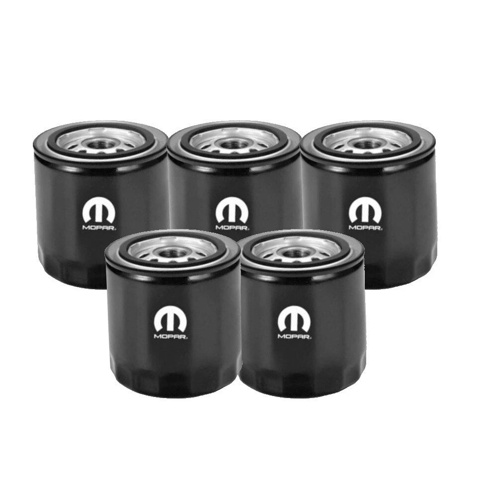 Set of 5 Engine Oil Filters for Chrysler Dodge Jeep (OEM)